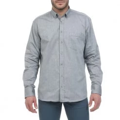 Ανδρικό πουκάμισο OCEAN SHARK OXFORD ανθρακί