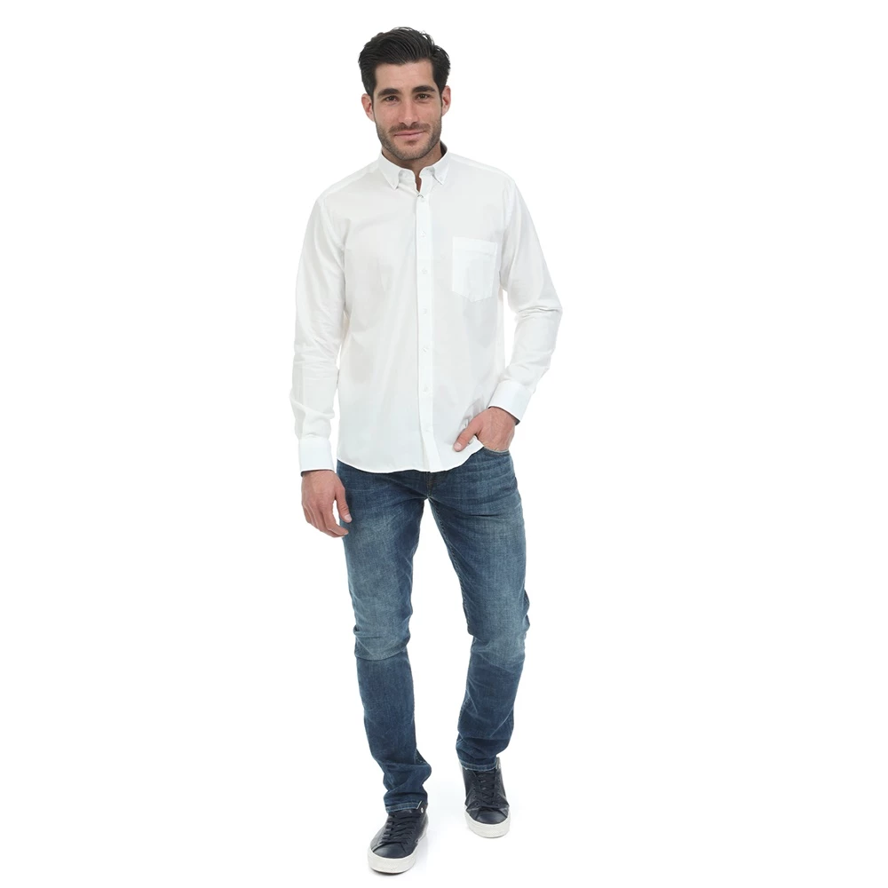 Ανδρικό πουκάμισο OCEAN SHARK OXFORD λευκό 6 Ανδρικό πουκάμισο OCEAN SHARK OXFORD λευκό - Image 4