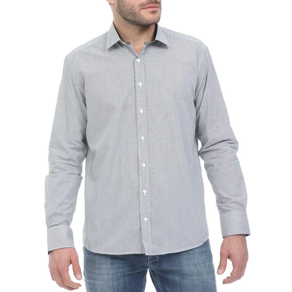 Ανδρικό πουκάμισο OCEAN SHARK μαύρο λευκό 3 Ανδρικό πουκάμισο OCEAN SHARK μαύρο λευκό