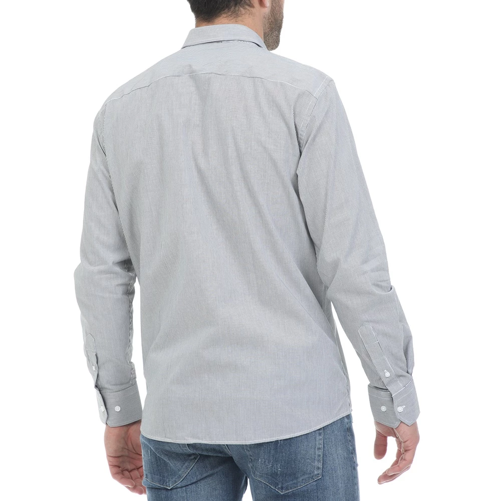 Ανδρικό πουκάμισο OCEAN SHARK μαύρο λευκό 5 Ανδρικό πουκάμισο OCEAN SHARK μαύρο λευκό - Image 3