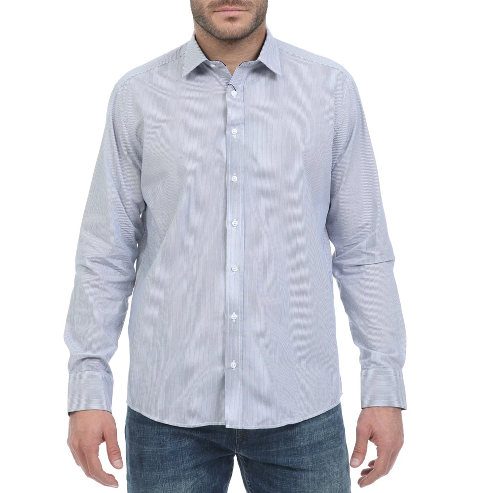 Ανδρικό πουκάμισο OCEAN SHARK μπλε λευκό 3 Ανδρικό πουκάμισο OCEAN SHARK μπλε λευκό