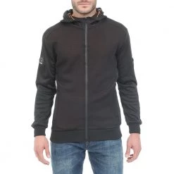Ανδρική φούτερ ζακέτα GREENWOOD μαύρη