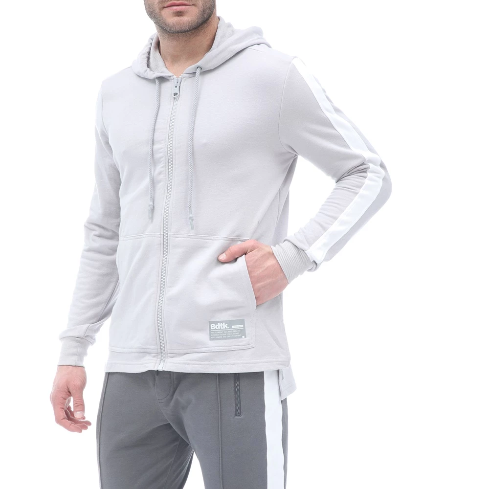 Ανδρική φούτερ ζακέτα BODYTALK FUTUREM γκρι λευκή 4 Ανδρική φούτερ ζακέτα BODYTALK FUTUREM γκρι λευκή - Image 2