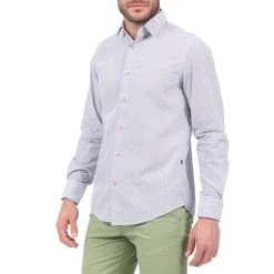 Ανδρικό πουκάμισο DORS μπλε -Πλεκτά-Ζακέτες Εκπτώσεις 1815020.0 0010 4 dors ανδρικό πουκάμισο dors μπλε x1000