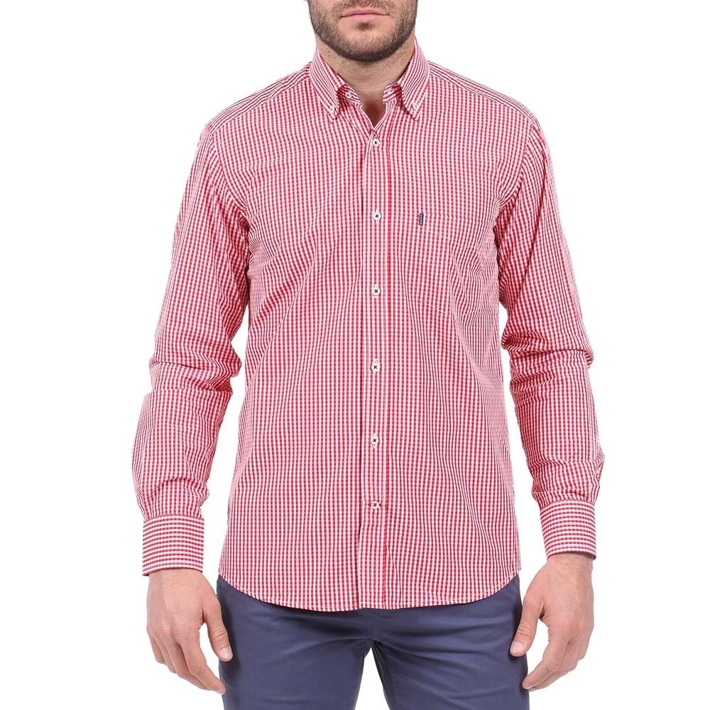 Ανδρικό πουκάμισο DORS κόκκινο 3 Ανδρικό πουκάμισο DORS κόκκινο