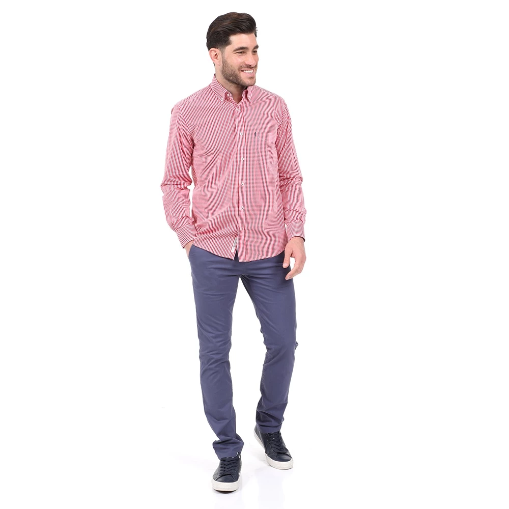 Ανδρικό πουκάμισο DORS κόκκινο 6 Ανδρικό πουκάμισο DORS κόκκινο - Image 4