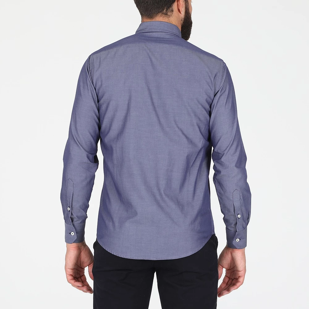 Ανδρικό πουκάμισο DORS μπλε 5 Ανδρικό πουκάμισο DORS μπλε - Image 3