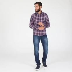 Ανδρικό πουκάμισο DORS καρό μπλε κόκκινο λευκό -Πλεκτά-Ζακέτες Εκπτώσεις 1827440.0 0014 4 dors ανδρικό πουκάμισο dors καρό μπλε κόκκινο λευκό x1000