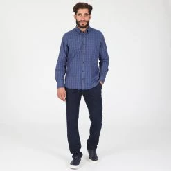 Ανδρικό πουκάμισο DORS μπλε -Πλεκτά-Ζακέτες Εκπτώσεις 1827442.0 0207 4 dors ανδρικό πουκάμισο dors μπλε x1000