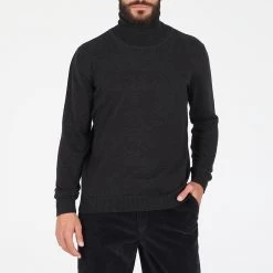 Ανδρικό πλεκτό ζιβάγκο DORS μαύρο