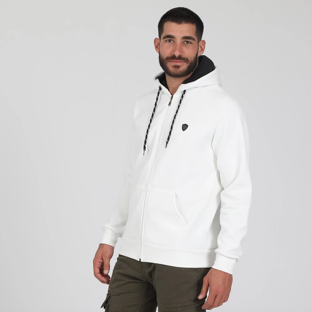 Ανδρική φούτερ ζακέτα CATAMARAN SAILWEAR λευκή 4 Ανδρική φούτερ ζακέτα CATAMARAN SAILWEAR λευκή - Image 2