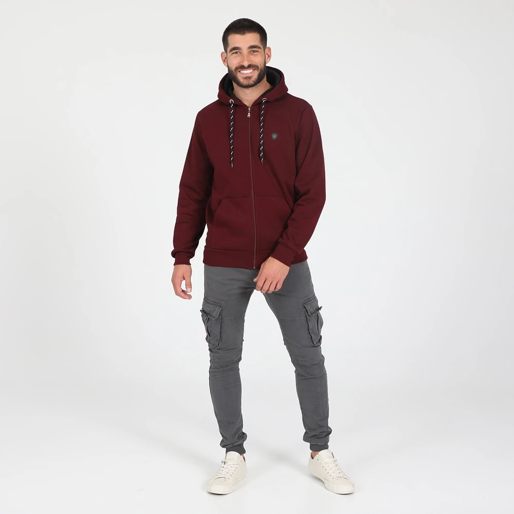 Ανδρική φούτερ ζακέτα CATAMARAN SAILWEAR μπορντό 4 Ανδρική φούτερ ζακέτα CATAMARAN SAILWEAR μπορντό - Image 2