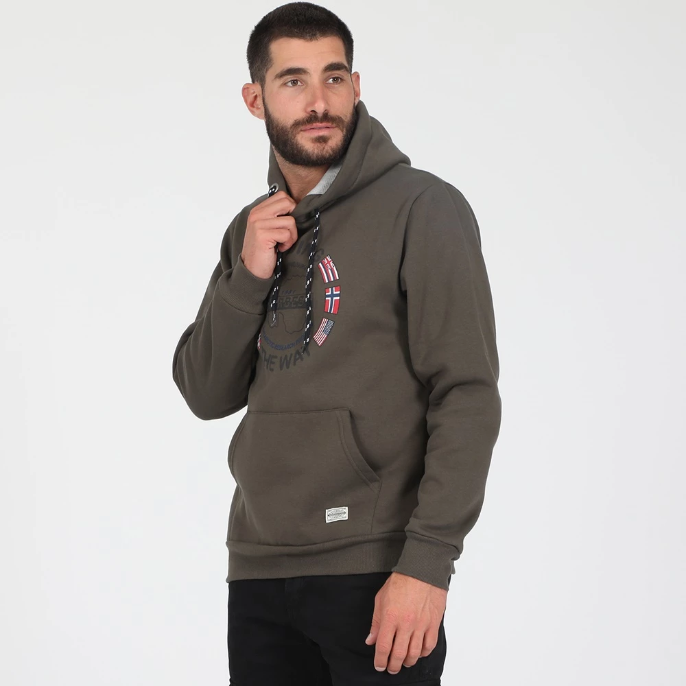 Ανδρική φούτερ μπλούζα CATAMARAN SAILWEAR χακί 4 Ανδρική φούτερ μπλούζα CATAMARAN SAILWEAR χακί - Image 2