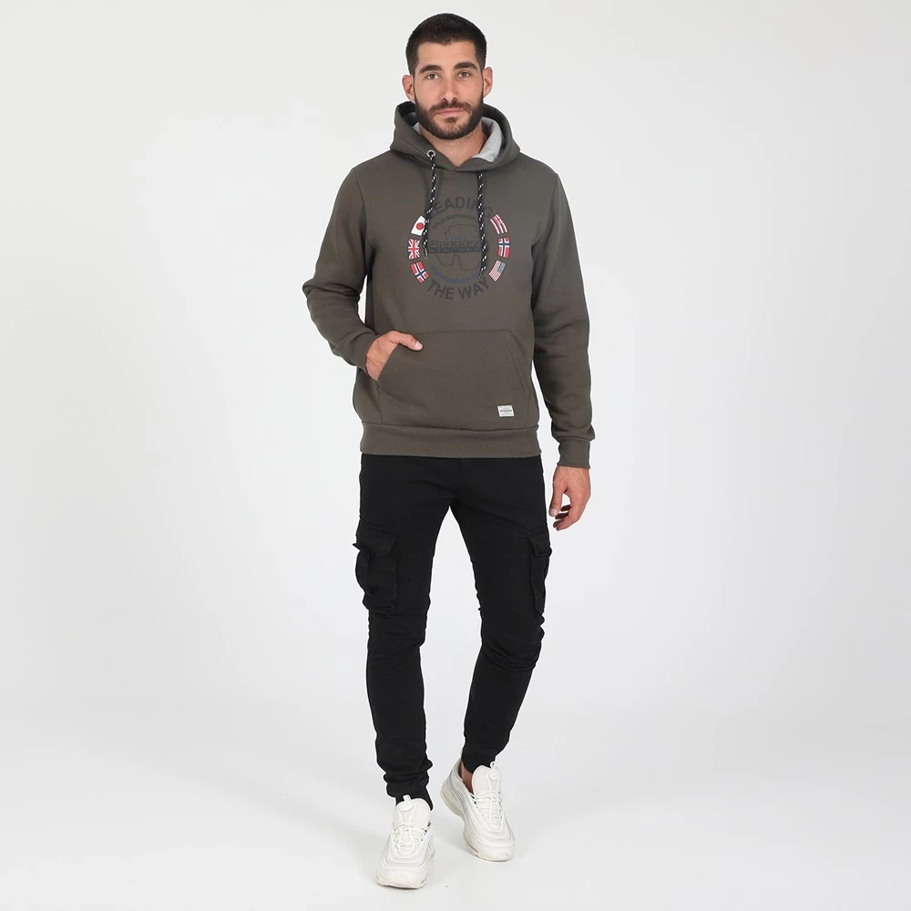 Ανδρική φούτερ μπλούζα CATAMARAN SAILWEAR χακί 6 Ανδρική φούτερ μπλούζα CATAMARAN SAILWEAR χακί - Image 4