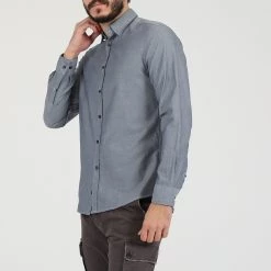 Ανδρικό πουκάμισο DIRTY LAUNDRY MINI OXFORD μπλε -Πλεκτά-Ζακέτες Εκπτώσεις 1828710.0 1r00 3 dirty laundry ανδρικό πουκάμισο dirty laundry mini oxford μπλε x1000