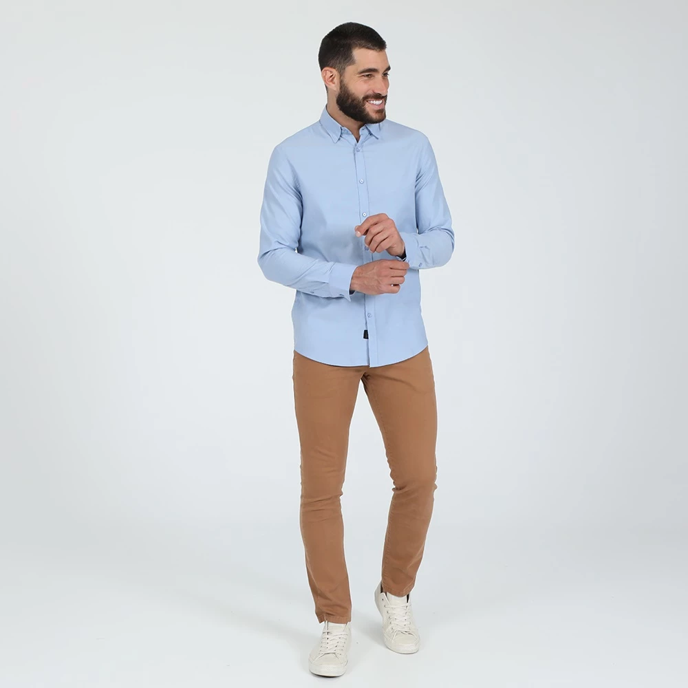 Ανδρικό πουκάμισο DIRTY LAUNDRY MINI OXFORD μπλε 6 Ανδρικό πουκάμισο DIRTY LAUNDRY MINI OXFORD μπλε - Image 4