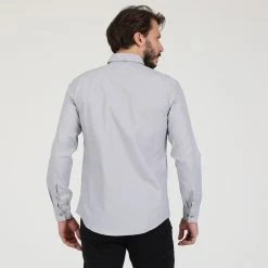 Ανδρικό πουκάμισο DIRTY LAUNDRY MINI OXFORD γκρι -Πλεκτά-Ζακέτες Εκπτώσεις 1828710.0 g2g5 4 dirty laundry ανδρικό πουκάμισο dirty laundry mini oxford γκρι x1000