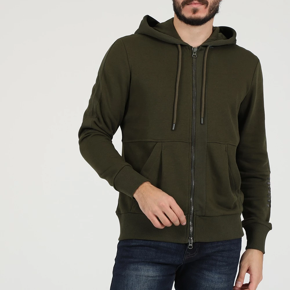 Ανδρική φούτερ ζακέτα BODYTALK JUSTFORFUNM LOOSE πράσινη 3 Ανδρική φούτερ ζακέτα BODYTALK JUSTFORFUNM LOOSE πράσινη