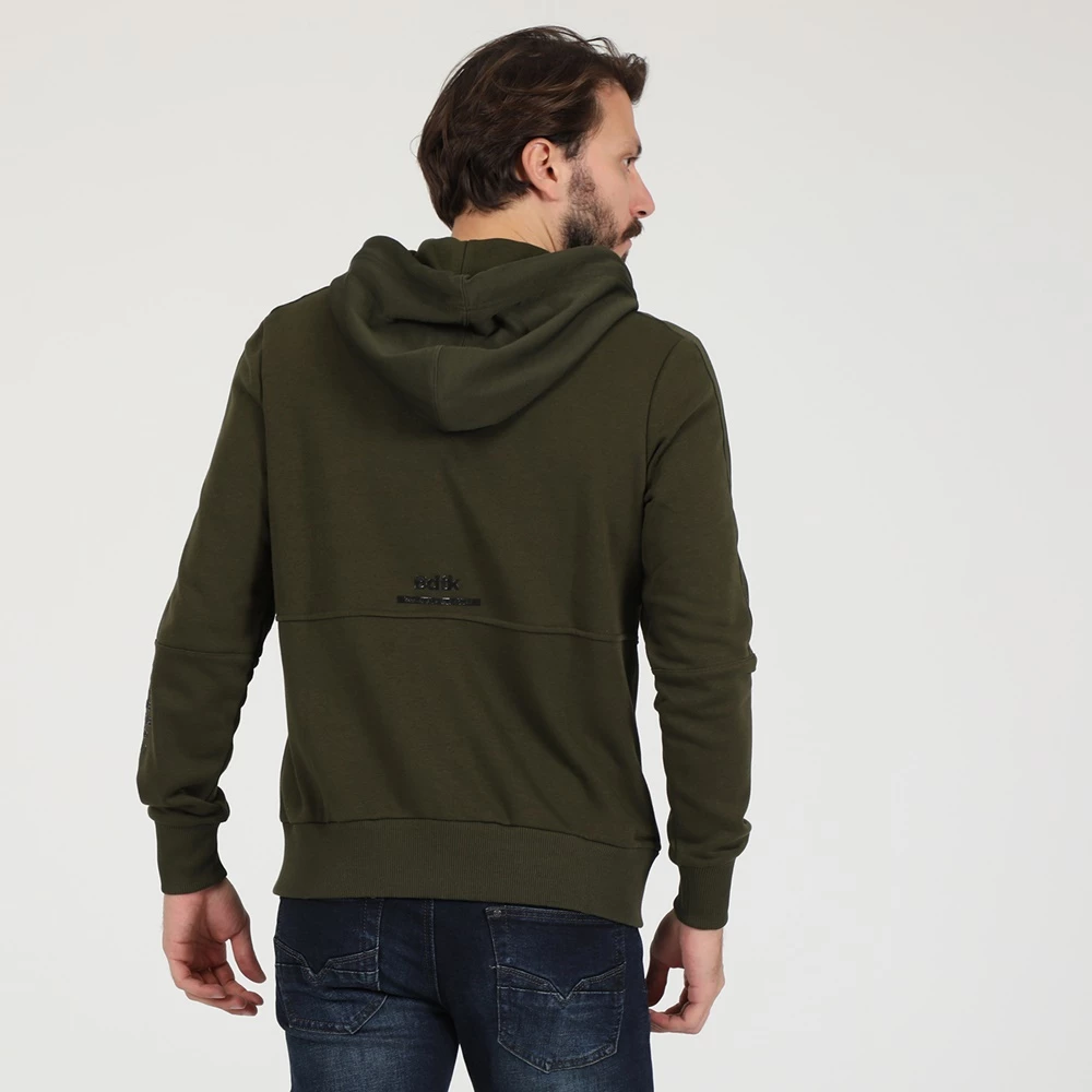 Ανδρική φούτερ ζακέτα BODYTALK JUSTFORFUNM LOOSE πράσινη 6 Ανδρική φούτερ ζακέτα BODYTALK JUSTFORFUNM LOOSE πράσινη - Image 4