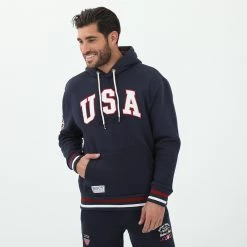 Ανδρική φούτερ μπλούζα BEVERLY HILLS POLO CLUB μπλε