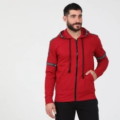 Ανδρική φούτερ ζακέτα BODYTALK STOCK PARKOURM κόκκινη