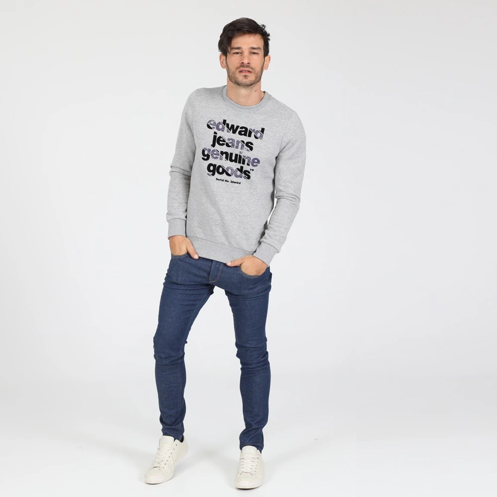 Ανδρική φούτερ μπλούζα EDWARD JEANS GENUINE γκρι 6 Ανδρική φούτερ μπλούζα EDWARD JEANS GENUINE γκρι - Image 4