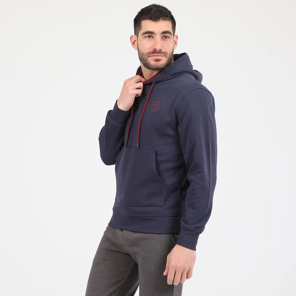 Ανδρική φούτερ μπλούζα BATTERY HOODIES BTR MAN μπλε μπορντό 4 Ανδρική φούτερ μπλούζα BATTERY HOODIES BTR MAN μπλε μπορντό - Image 2