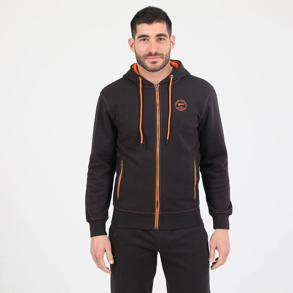 Ανδρική φούτερ ζακέτα BATTERY HOODIES FULL ZIP BTR μαύρη πορτοκαλί 3 Ανδρική φούτερ ζακέτα BATTERY HOODIES FULL ZIP BTR μαύρη πορτοκαλί