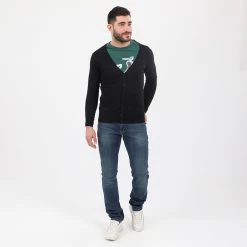 Ανδρική πλεκτή ζακέτα RUN μαύρη -Πλεκτά-Ζακέτες Εκπτώσεις 1834772.0 0071 3 run ανδρική πλεκτή ζακέτα run μαύρη x1000