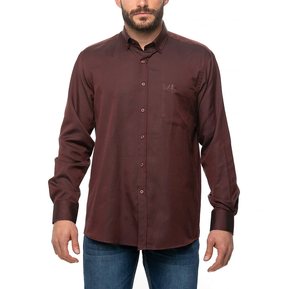 Ανδρικό πουκάμισο AMERICANINO μπορντό 3 Ανδρικό πουκάμισο AMERICANINO μπορντό
