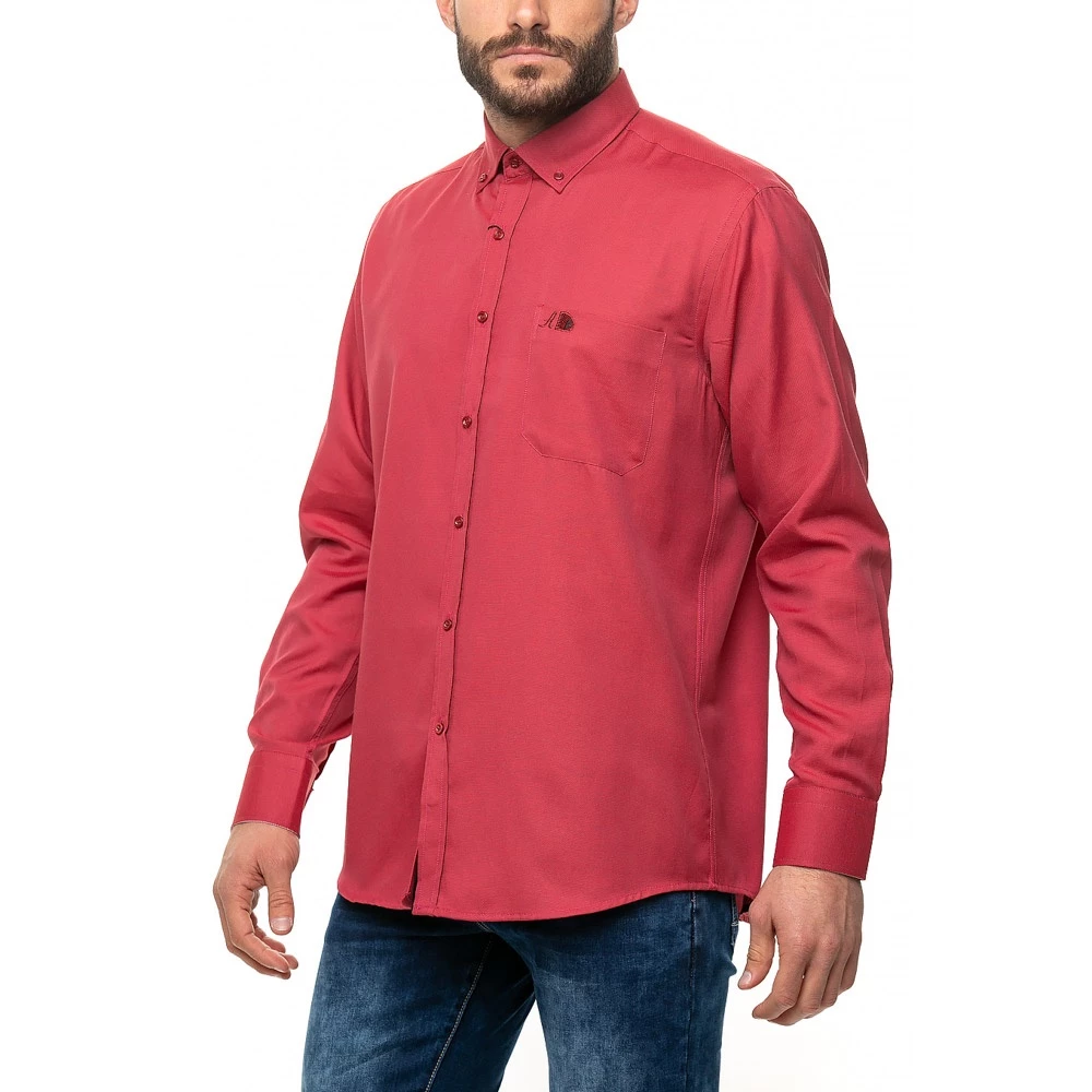 Ανδρικό πουκάμισο AMERICANINO μπορντό 4 Ανδρικό πουκάμισο AMERICANINO μπορντό - Image 2