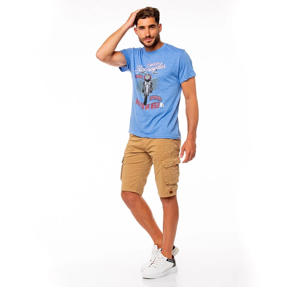 Ανδρική Cargo βερμούδα AMERICANINO μπεζ 4 Ανδρική Cargo βερμούδα AMERICANINO μπεζ - Image 2