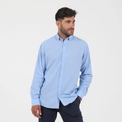 Ανδρικό πουκάμισο OCEAN SHARK 40100 OS γαλάζιο