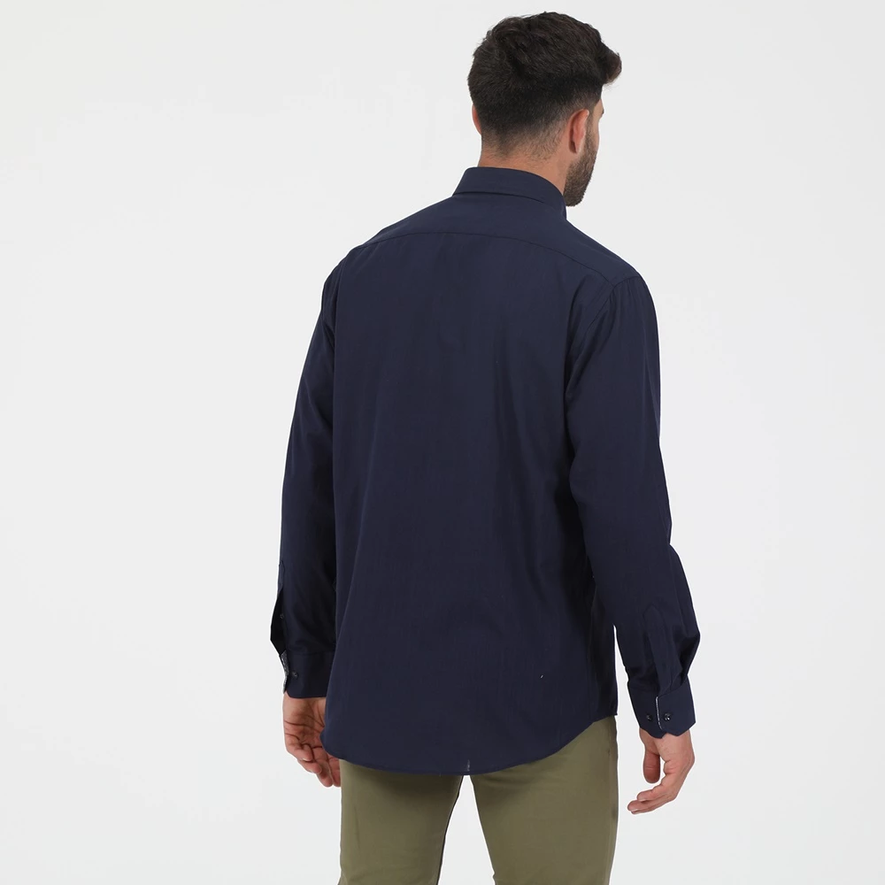 Ανδρικό πουκάμισο OCEAN SHARK 40100 OS μπλε 5 Ανδρικό πουκάμισο OCEAN SHARK 40100 OS μπλε - Image 3