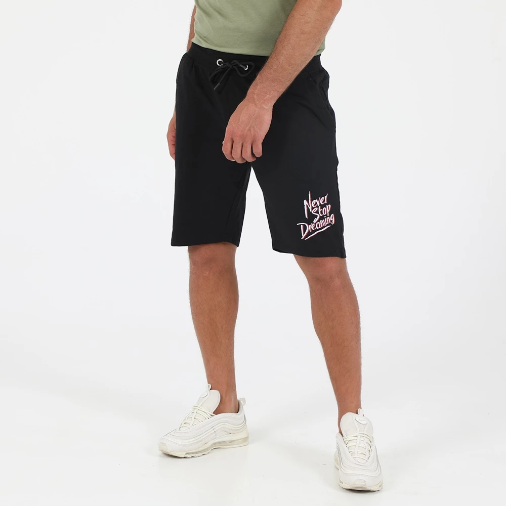 Ανδρική βερμούδα RUN NEVER STOP μαύρη 4 Ανδρική βερμούδα RUN NEVER STOP μαύρη - Image 2