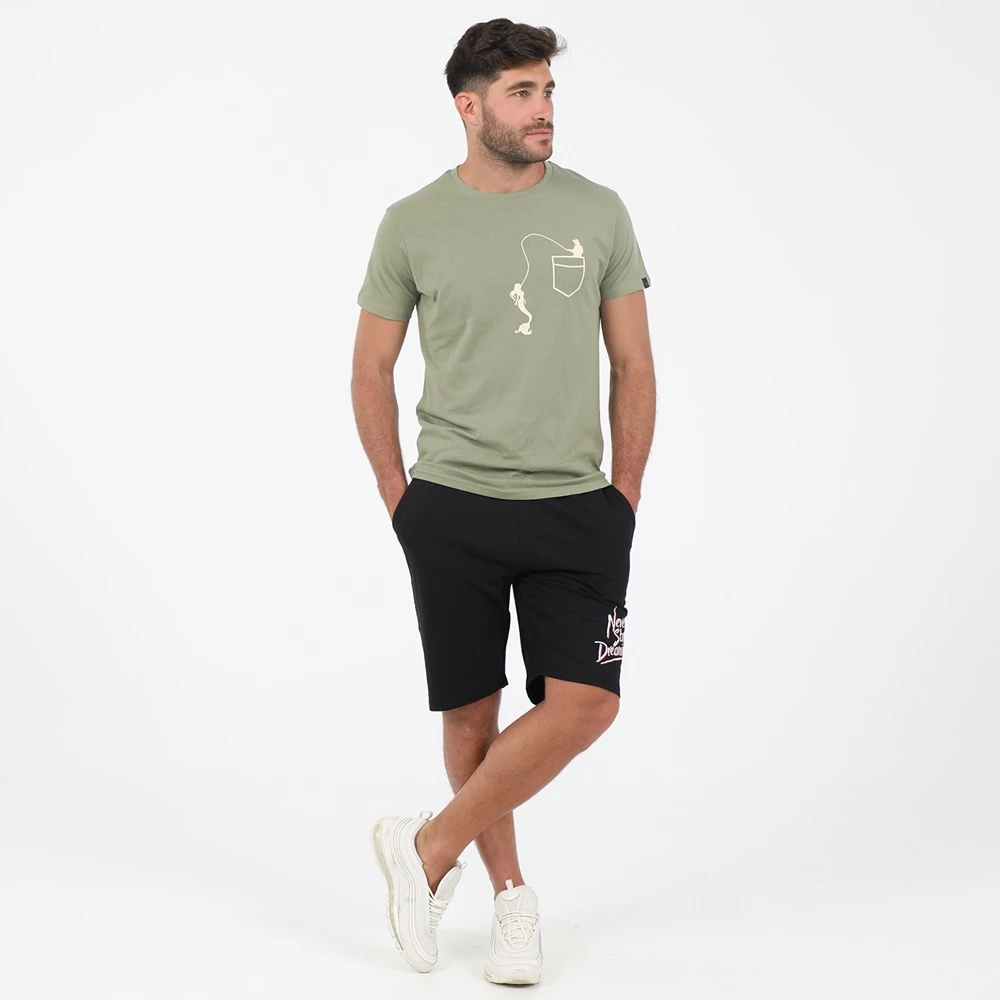 Ανδρική βερμούδα RUN NEVER STOP μαύρη 6 Ανδρική βερμούδα RUN NEVER STOP μαύρη - Image 4