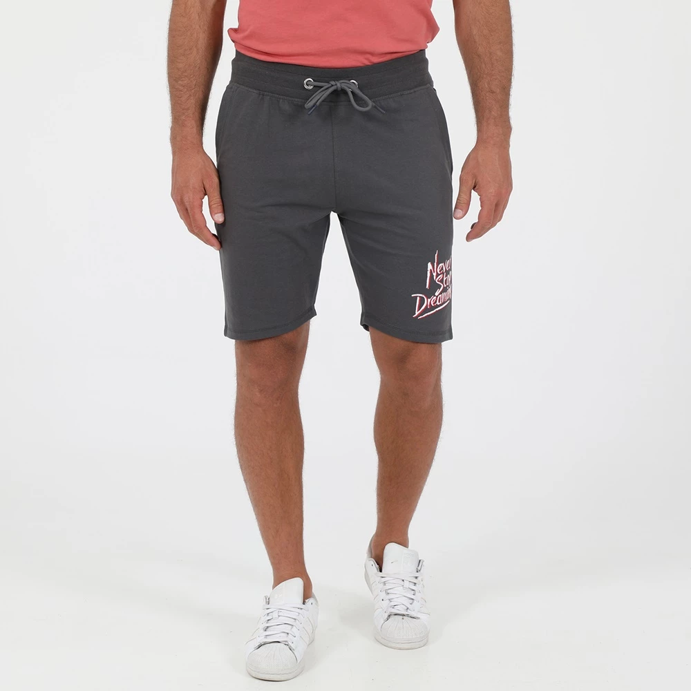 Ανδρική βερμούδα RUN NEVER STOP γκρι 3 Ανδρική βερμούδα RUN NEVER STOP γκρι