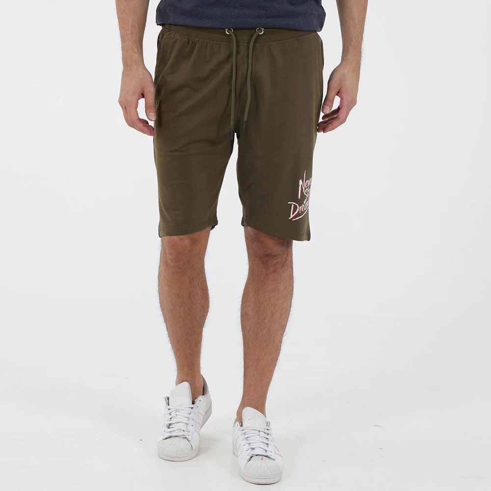 Ανδρική βερμούδα RUN NEVER STOP χακί 3 Ανδρική βερμούδα RUN NEVER STOP χακί