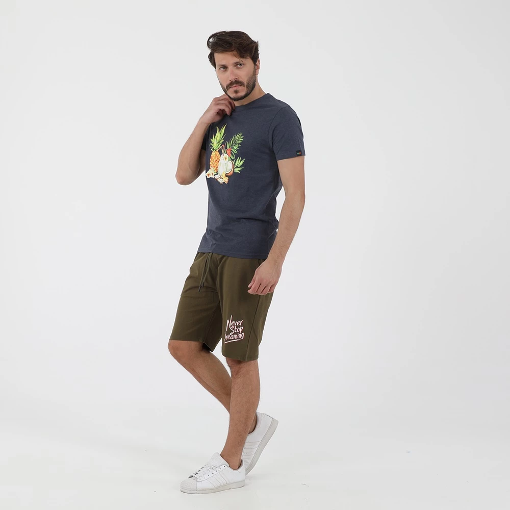 Ανδρική βερμούδα RUN NEVER STOP χακί 6 Ανδρική βερμούδα RUN NEVER STOP χακί - Image 4