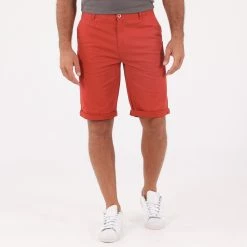 Ανδρική Chino βερμούδα CATAMARAN SAILWEAR κοραλί