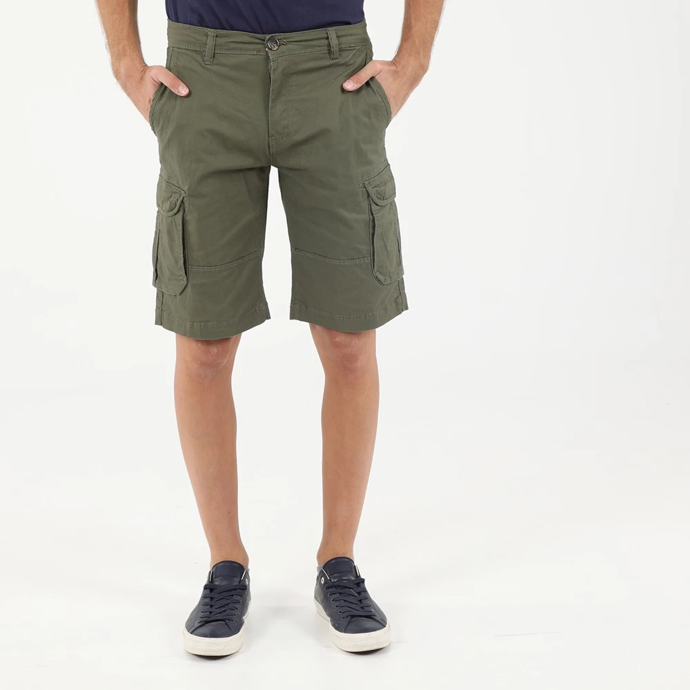 Ανδρική Cargo βερμούδα GREENWOOD χακί 3 Ανδρική Cargo βερμούδα GREENWOOD χακί
