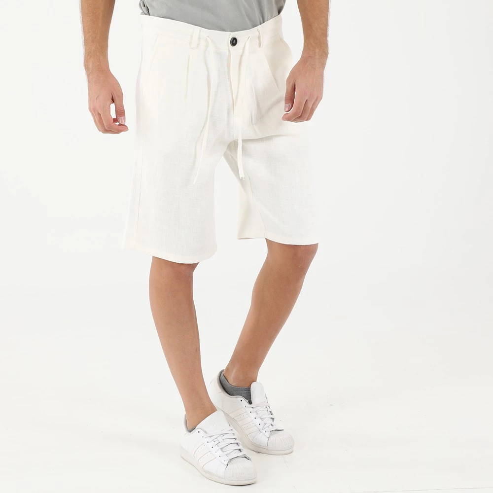 Ανδρική λινή Chino βερμούδα DIRTY LAUNDRY ημίλευκη 4 Ανδρική λινή Chino βερμούδα DIRTY LAUNDRY ημίλευκη - Image 2