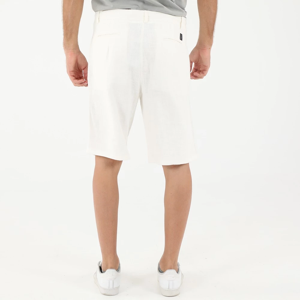 Ανδρική λινή Chino βερμούδα DIRTY LAUNDRY ημίλευκη 5 Ανδρική λινή Chino βερμούδα DIRTY LAUNDRY ημίλευκη - Image 3