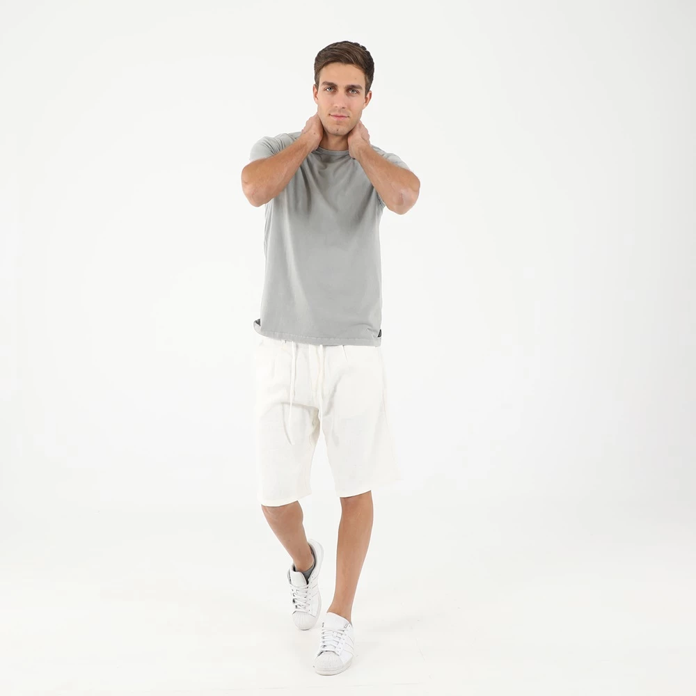 Ανδρική λινή Chino βερμούδα DIRTY LAUNDRY ημίλευκη 6 Ανδρική λινή Chino βερμούδα DIRTY LAUNDRY ημίλευκη - Image 4