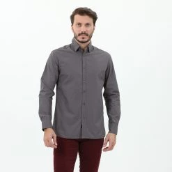 Ανδρικό πουκάμισο DIRTY LAUNDRY γκρι