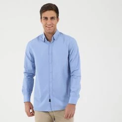 Ανδρικό πουκάμισο DIRTY LAUNDRY DLMS0120F BUTTON DOWN μπλε