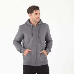 Ανδρική φούτερ ζακέτα BODYTALK γκρι