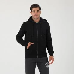 Ανδρική φούτερ ζακέτα BODYTALK μαύρη