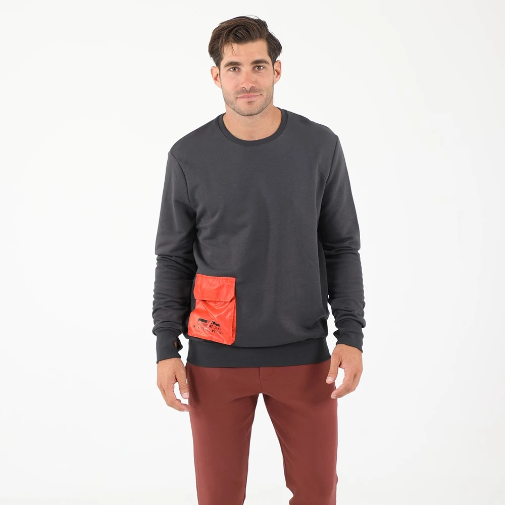 Ανδρική μακρυμάνικη μπλούζα BODYTALK γκρι 3 Ανδρική μακρυμάνικη μπλούζα BODYTALK γκρι