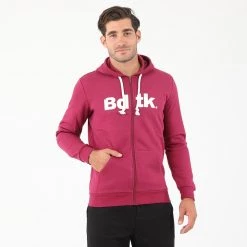 Ανδρική ζακέτα Bodytalk Hooded Full Zip Sweater ροζ